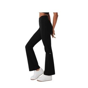 ALO Yoga Black Boot-Cut High-Rise Flare Pants